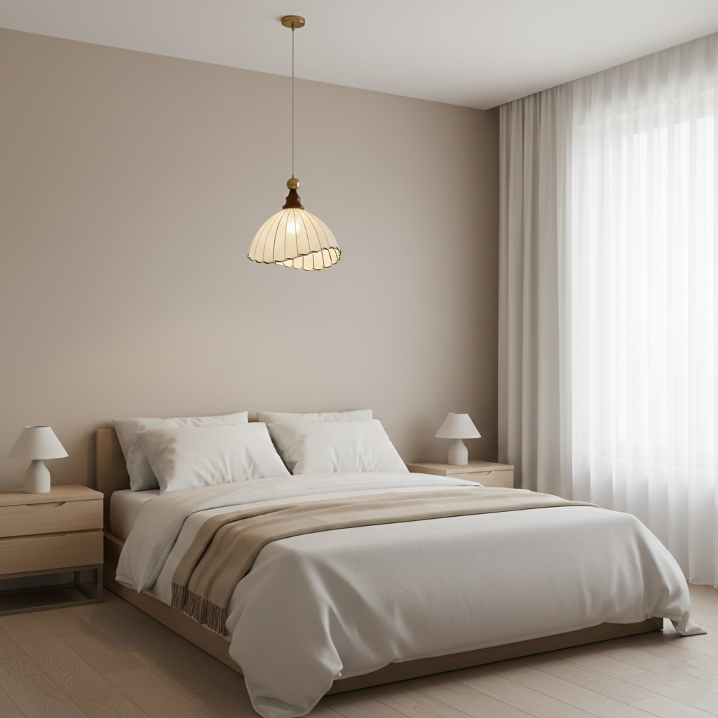 Eleonora Minimalist Silk Pendant Light