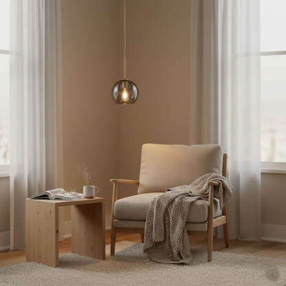Solara Nordic Spherical Glass Pendant Light