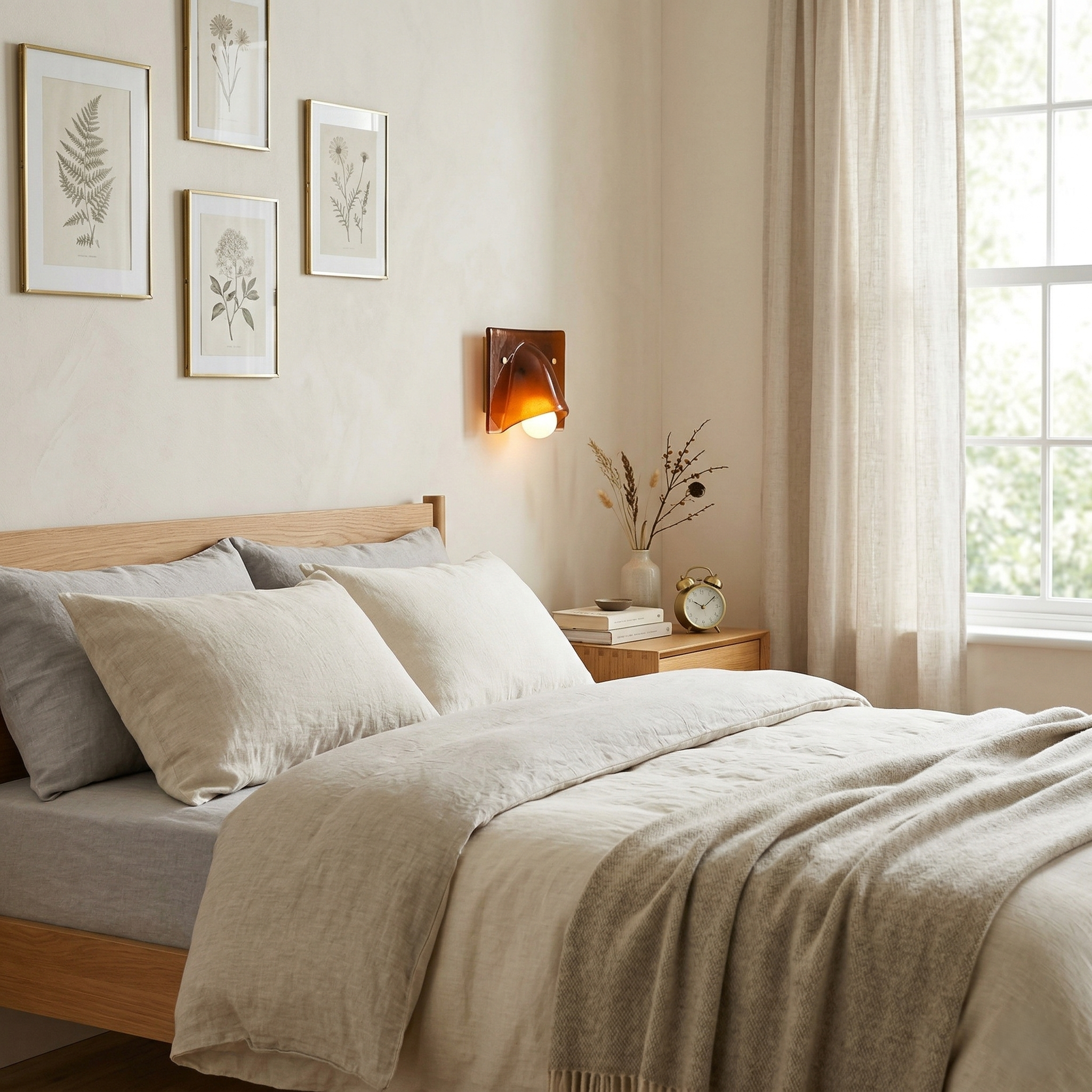 Fiora Nordic Modern Glass Wall Light