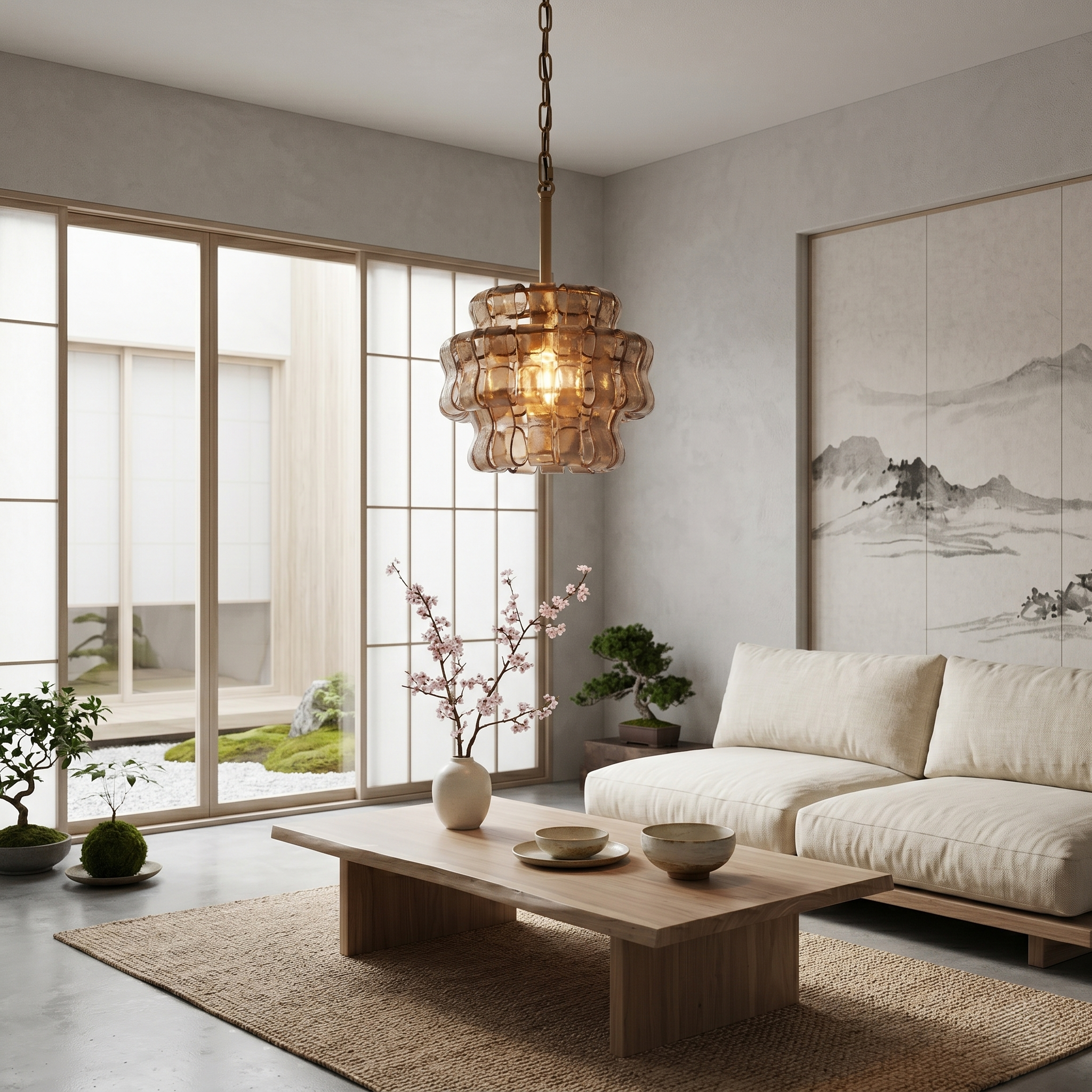 Lyra Riviera Nordic Glass Pendant Light
