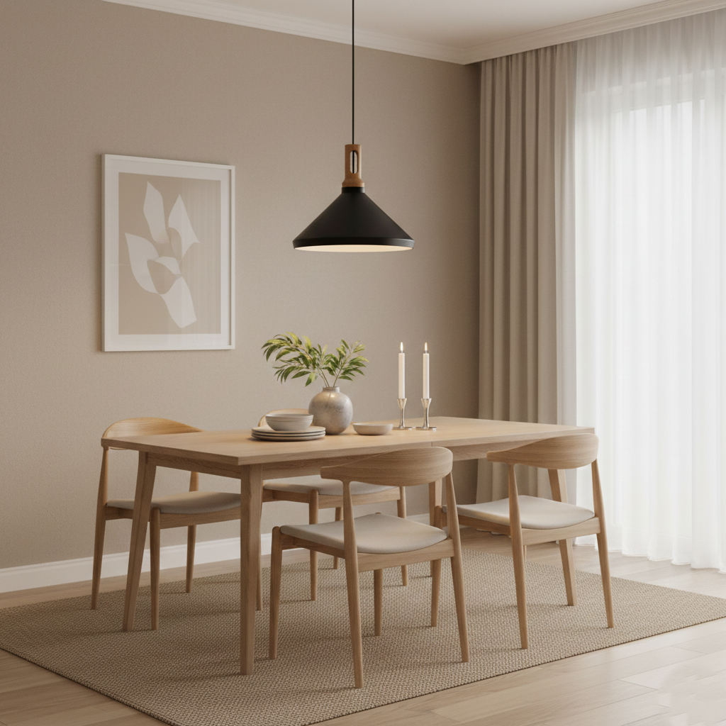 Anitra Nordic Cone Metal Pendant Light