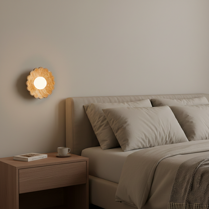 Aurea Moderne Travertin-Wandlampe