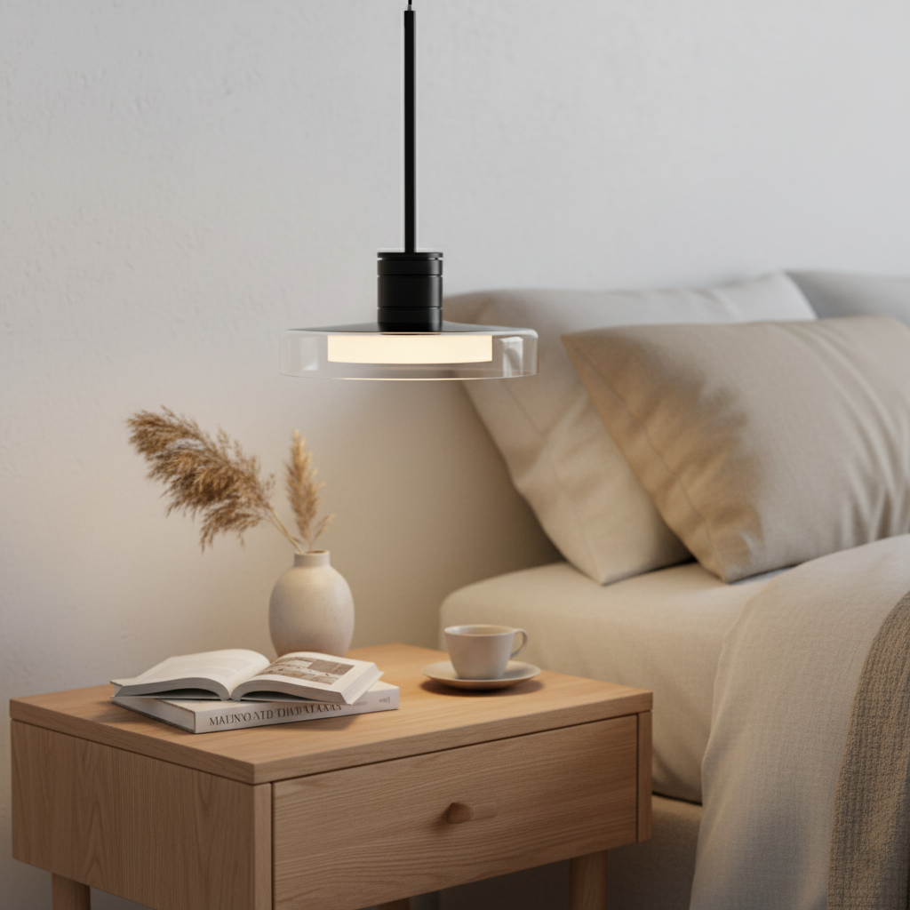 Lustre en fer acrylique de style français