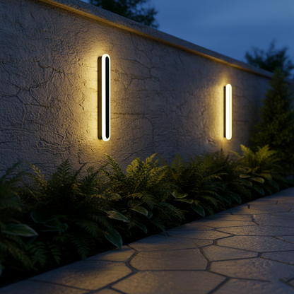 Edge Minimalist Metal Oval IP65 WaterProof Outdoor Wall Light