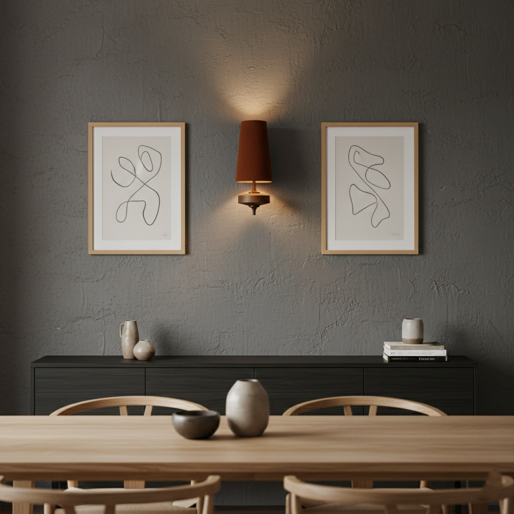 Solara Modern Fabric Wall Light