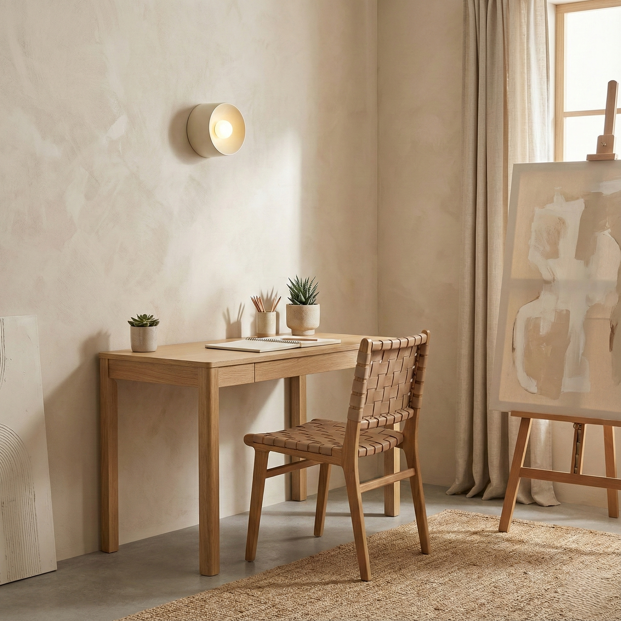 Dylan Bauhaus Minimalist Ceramic Wall Light