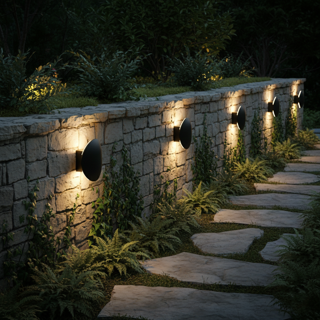 Modern Minimalist Pebble-Shaped IP65 Waterproof Outdoor Wall Light