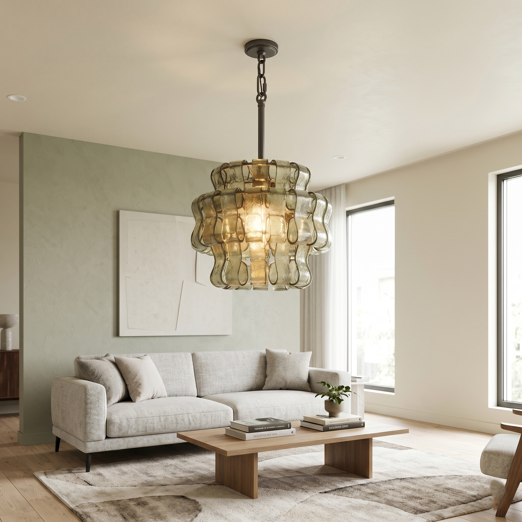 Lyra Riviera Nordic Glass Pendant Light