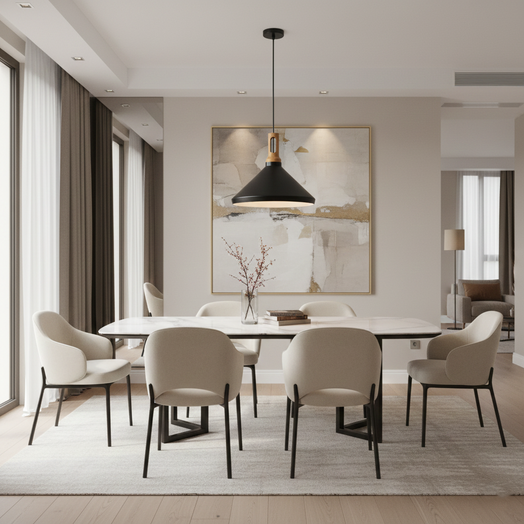 Anitra Nordic Cone Metal Pendant Light