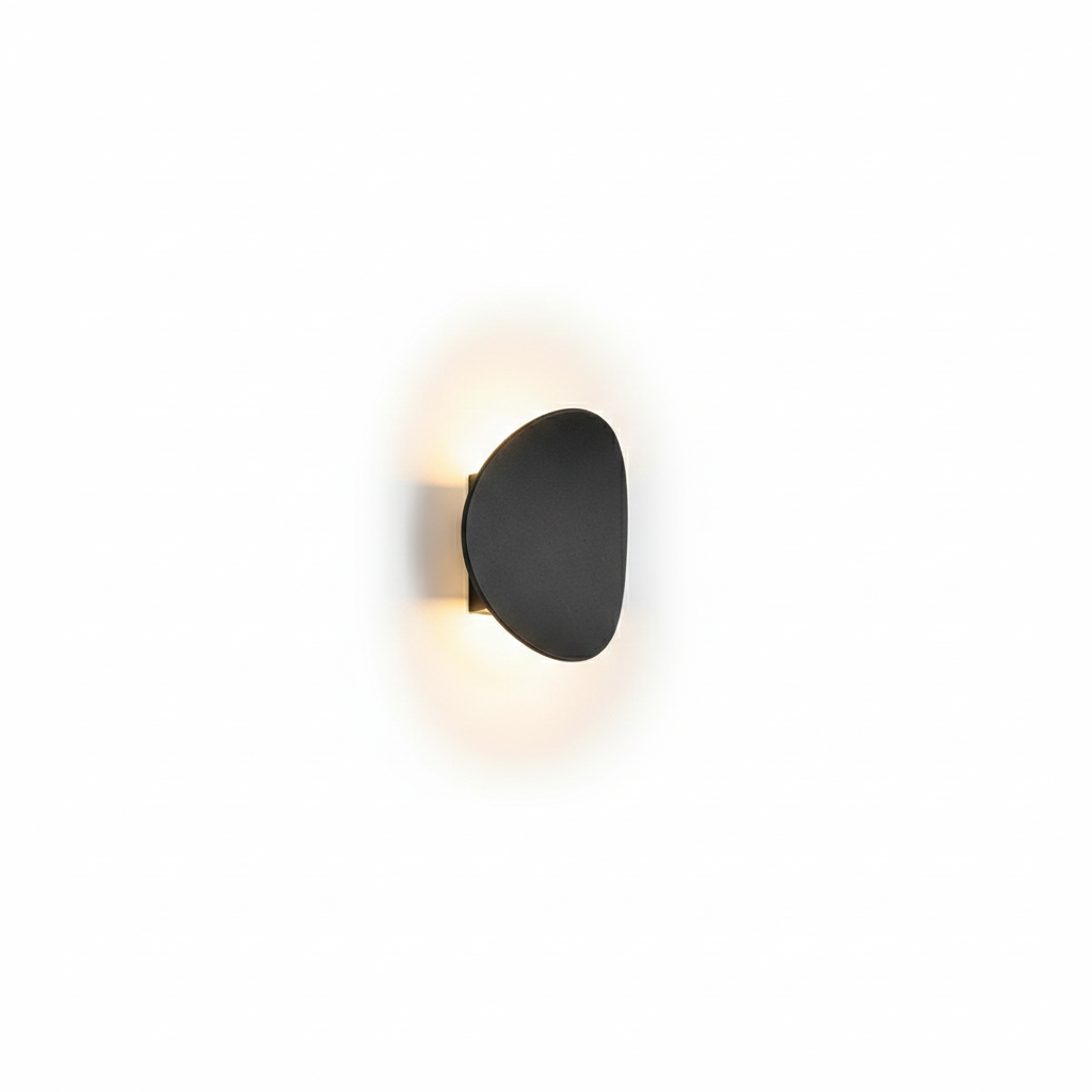 Modern Minimalist Pebble-Shaped IP65 Waterproof Outdoor Wall Light