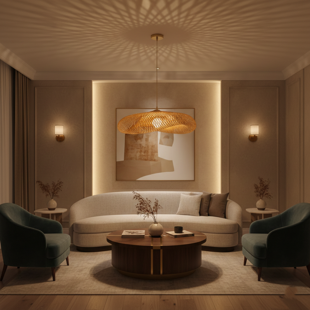 Aira Handwoven Natural Bamboo Pendant Light