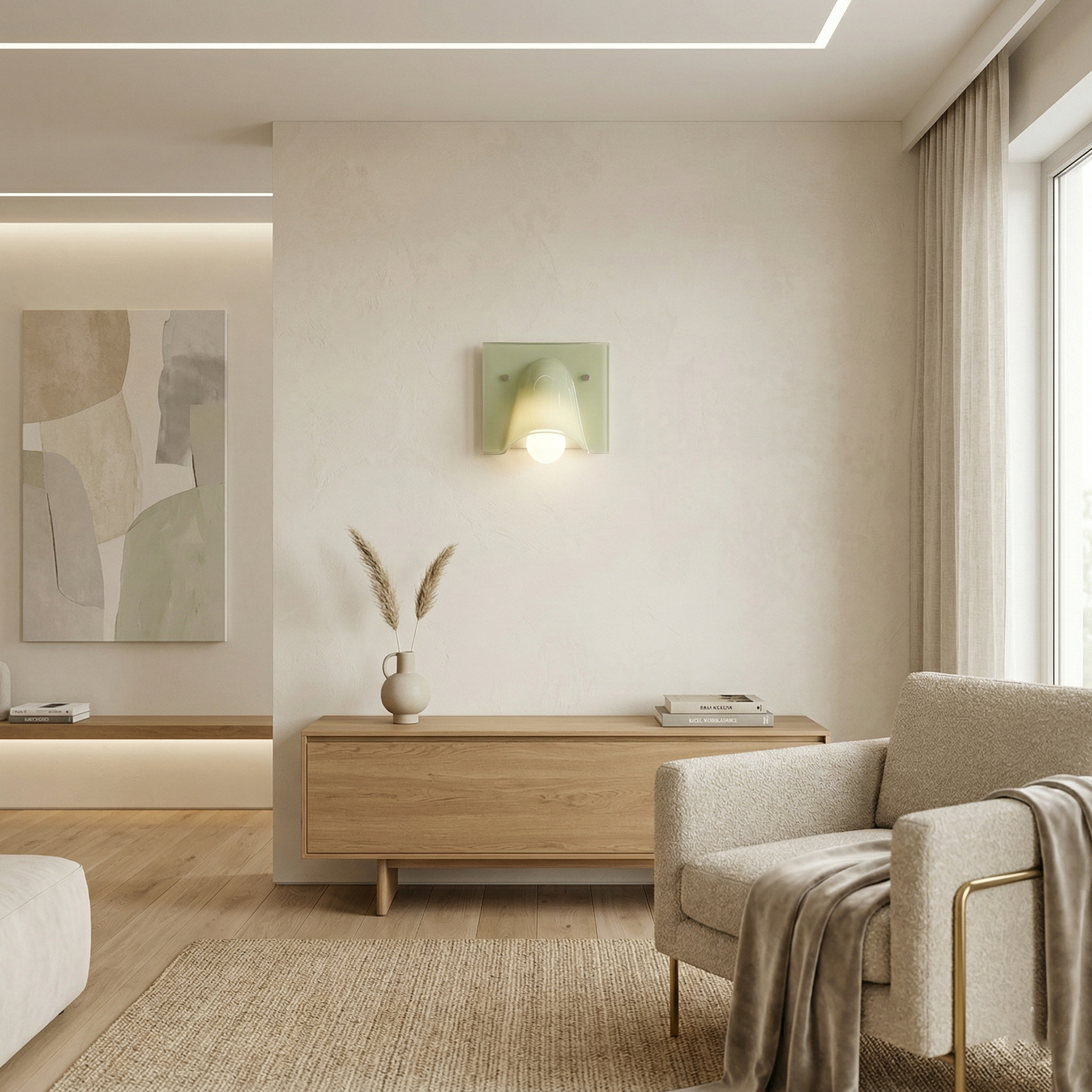 Fiora Nordic Modern Glass Wall Light