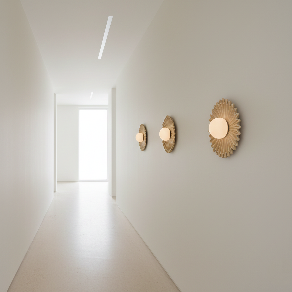 Ruhi Flower Nordic Ceramic Wall Light