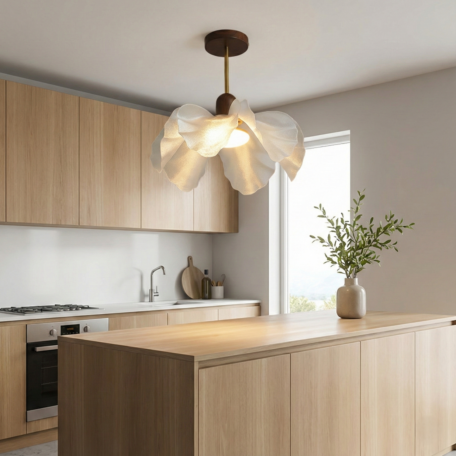 Fleur Petal French Vintage Acrylic Ceiling Light