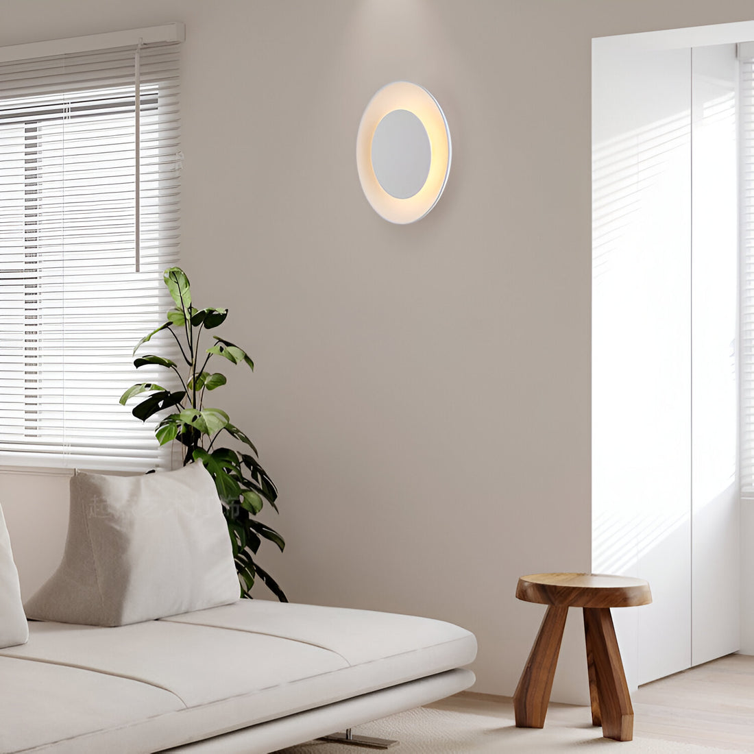 Ginevra Nordic Gypsum Acrylic Wall Light