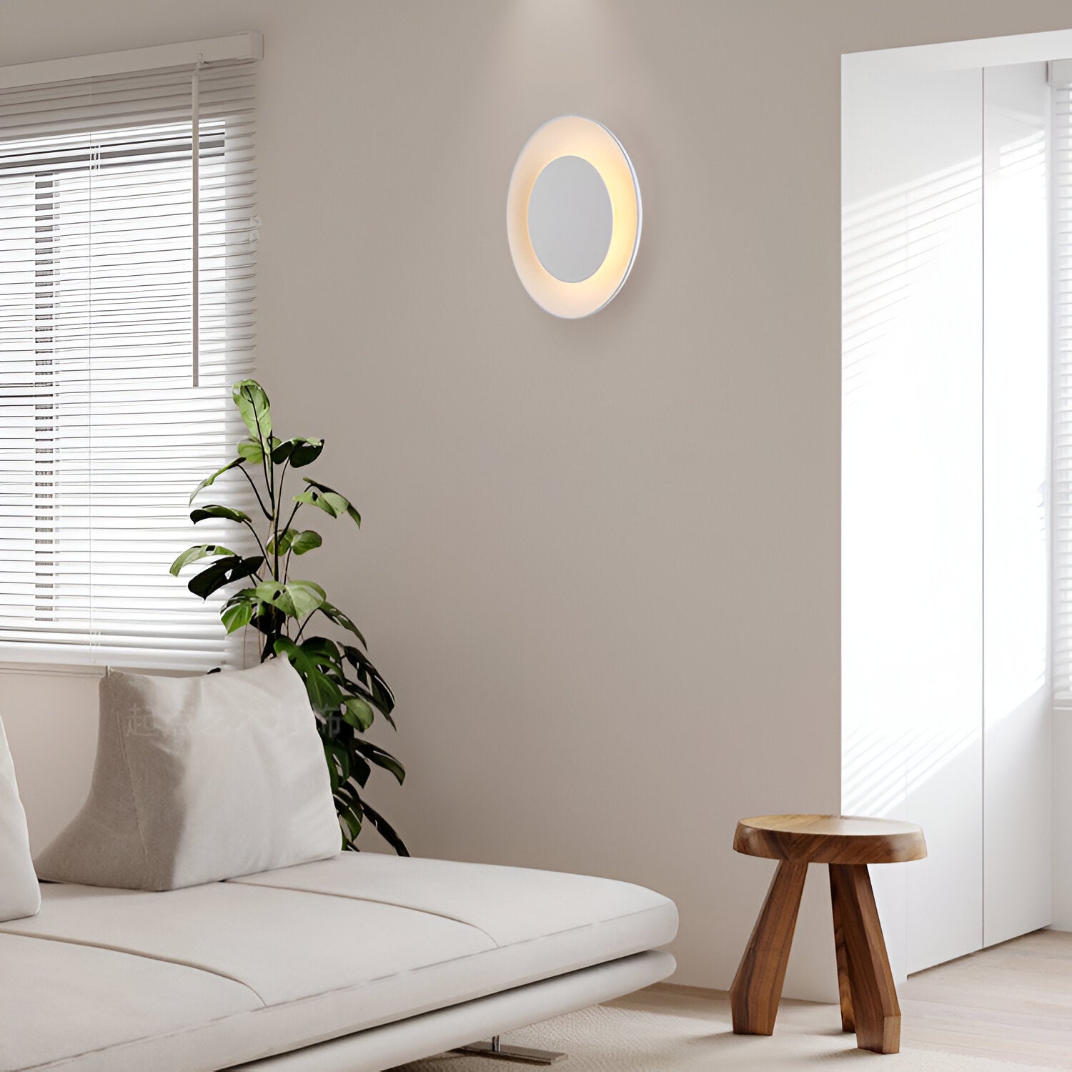 Ginevra Nordic Gypsum Acrylic Wall Light