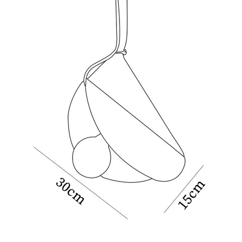 Lampe à suspension flottante minimaliste nordique