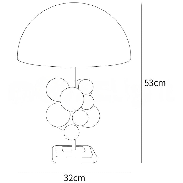 Nordic Crystal Bubble Ball Table Lamp