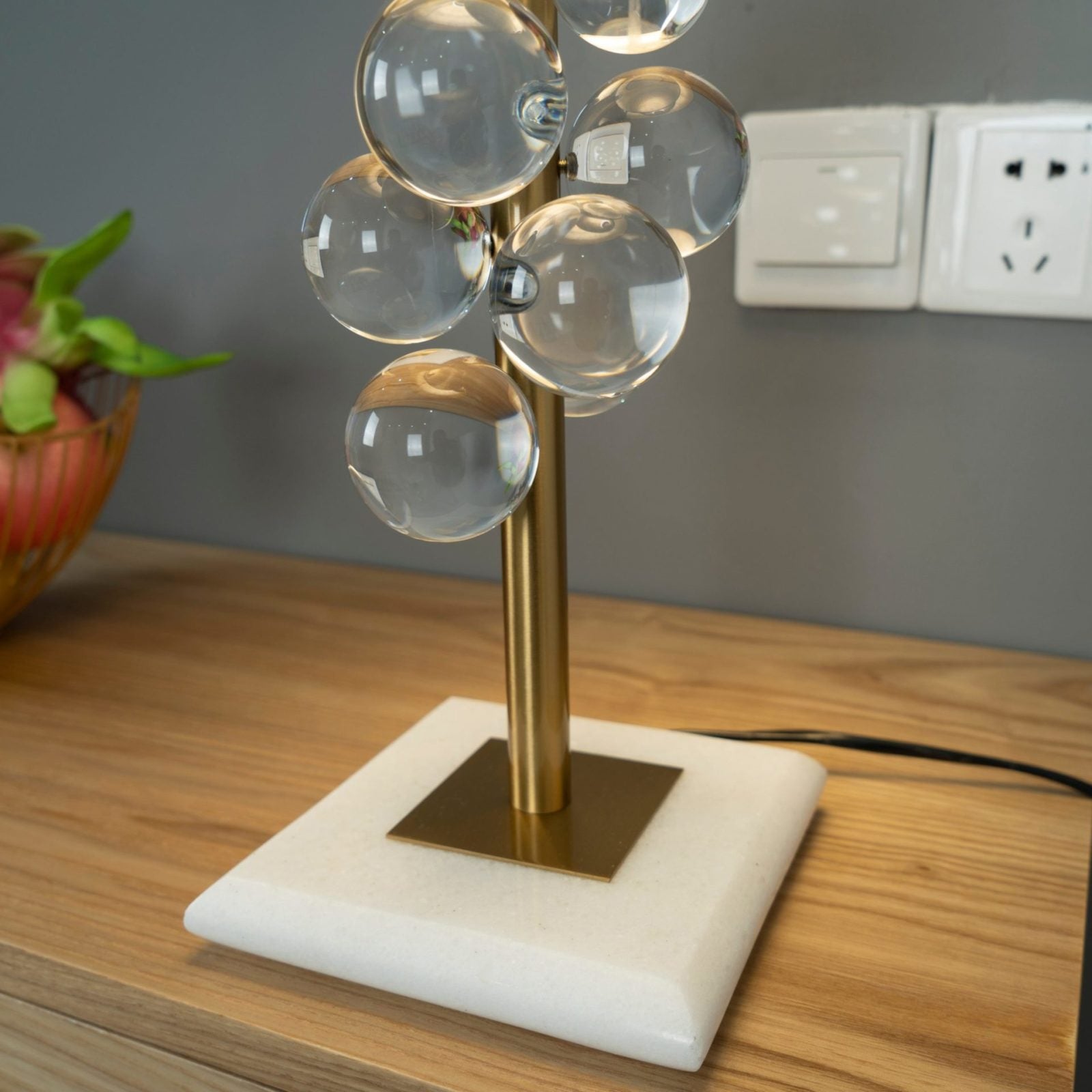 Noordse Kristallen Bubbelsfeer Tafel Lamp