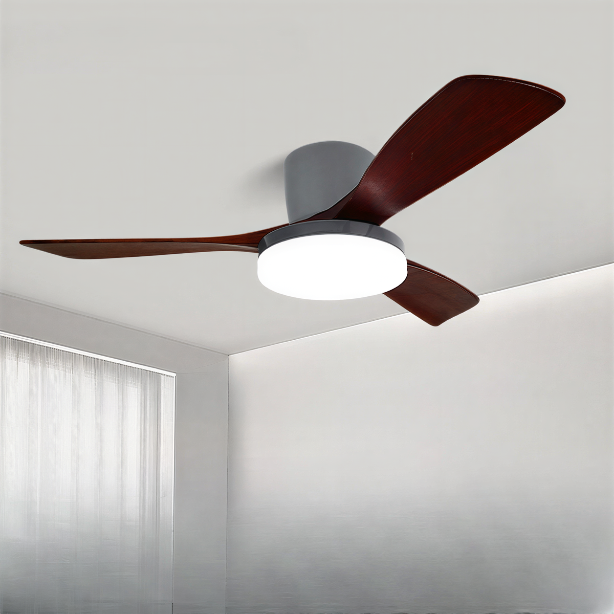 Aurelia Nielsen Nordic Wooden Ceiling Fan Light