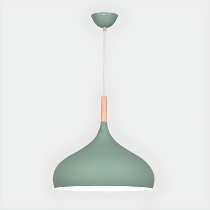 Noordse Houten en Aluminium Hanglamp - KLAAR