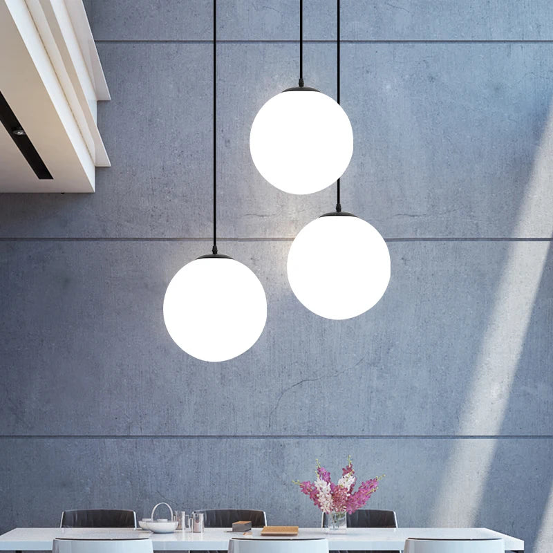 Modern Glass Ball Pendant Light