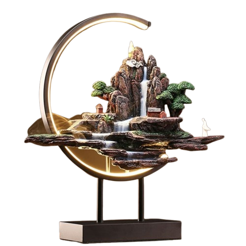 Misty Mountain Incense Burner Lamp