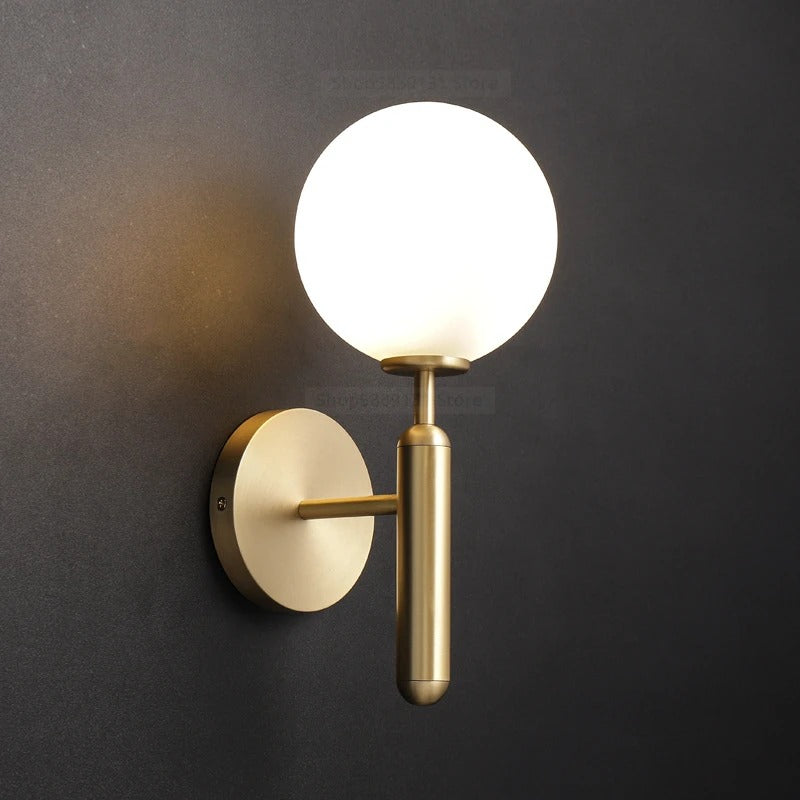 Minimalistische Globus Mystische Strahlung Wandlampe