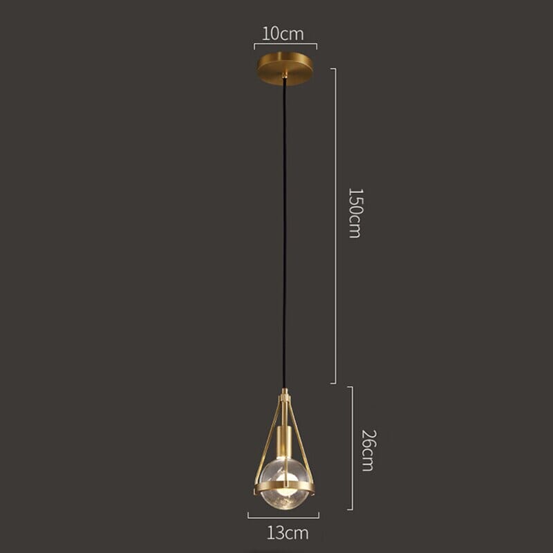 Rowan Nordic Gold Pendant Lamp