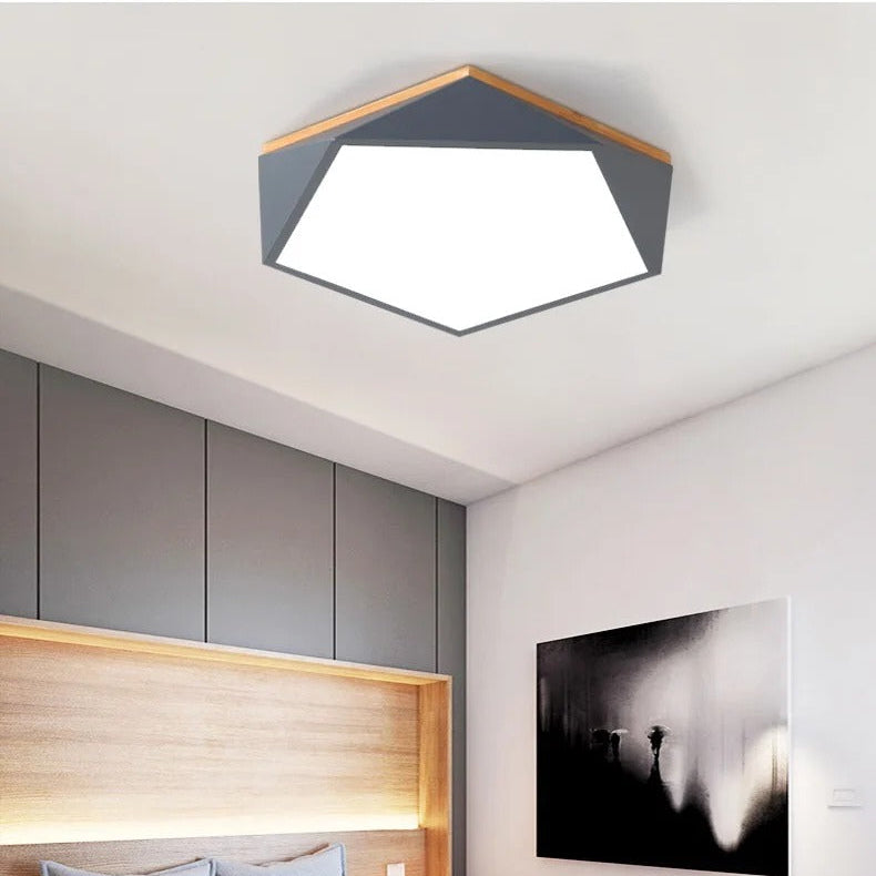 Macaron Pentagonal LED Ceiling Lamp