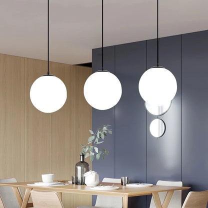 Modern Glass Ball Pendant Light