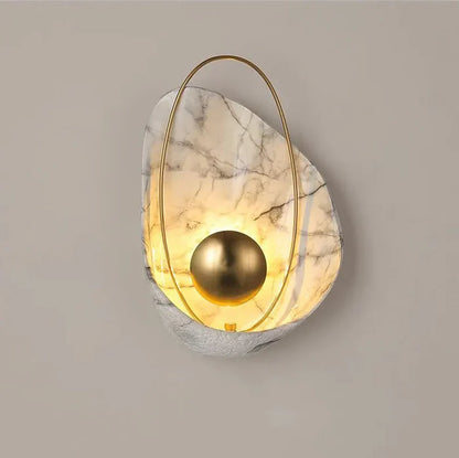 Artisan Shell Resin Wall Lamp