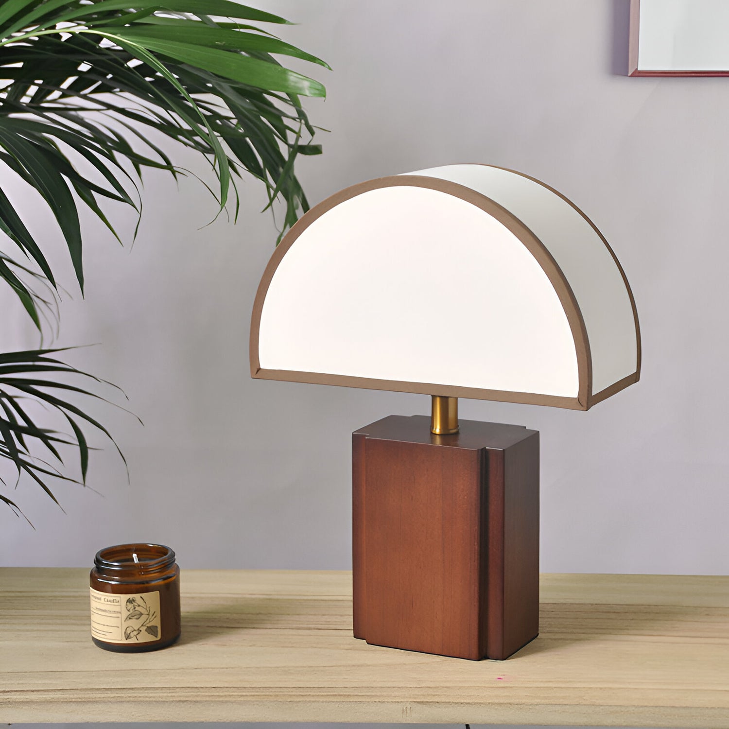 Half Moon Wabi Sabi Style Table Lamp