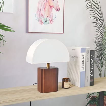 Lampe de table en style Wabi Sabi demi-lune