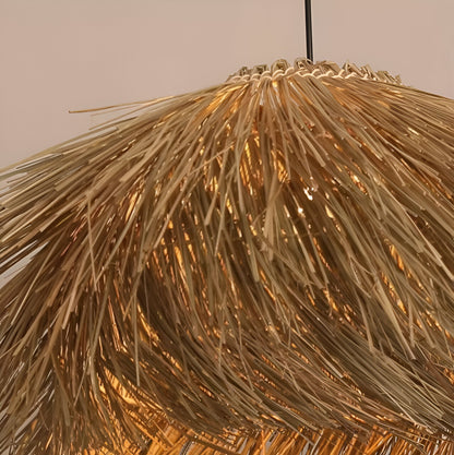 Handwoven Nordic Fulidhoo Wicker Pendant Light