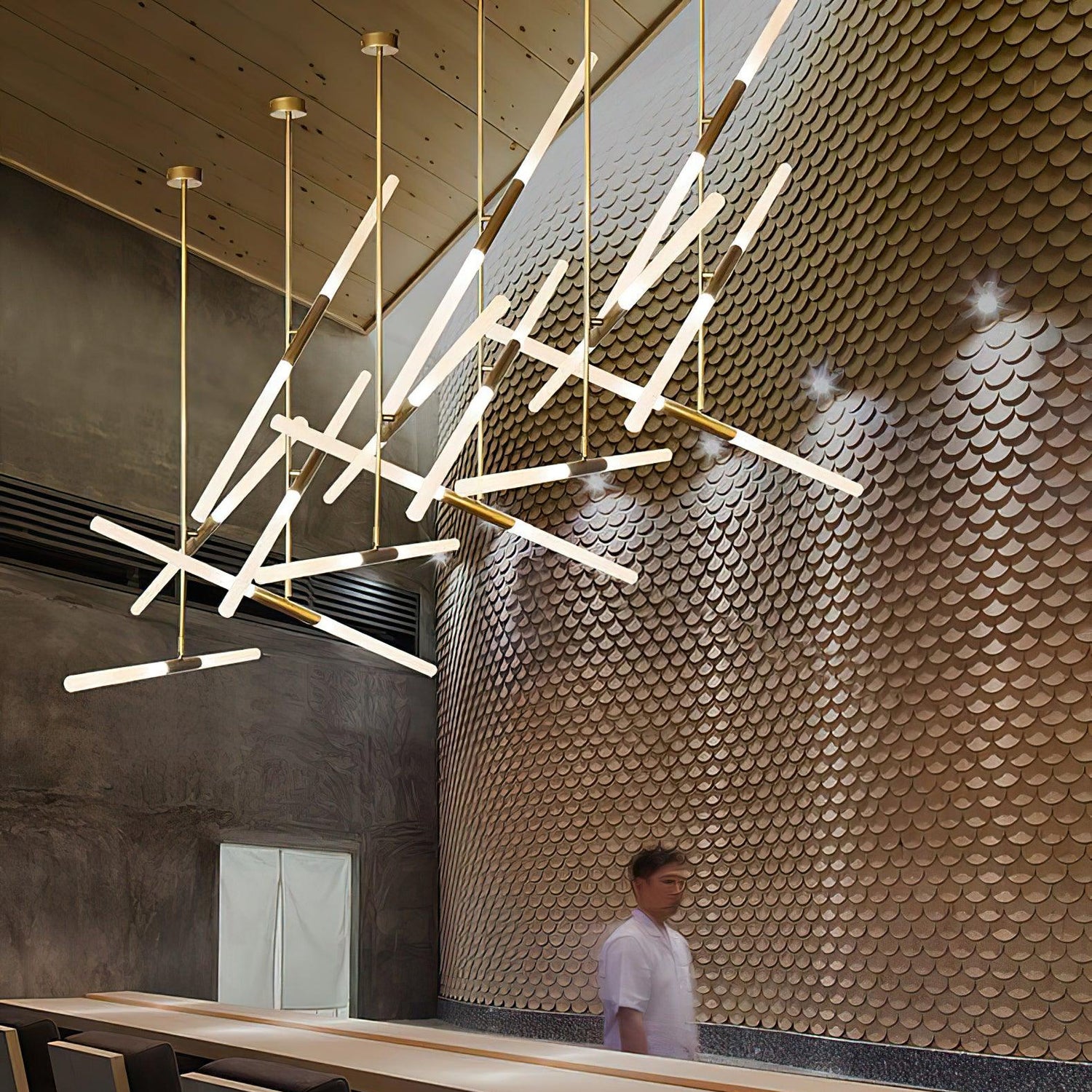 Hash Asymmetric Modern Metal Minimalist Chandelier
