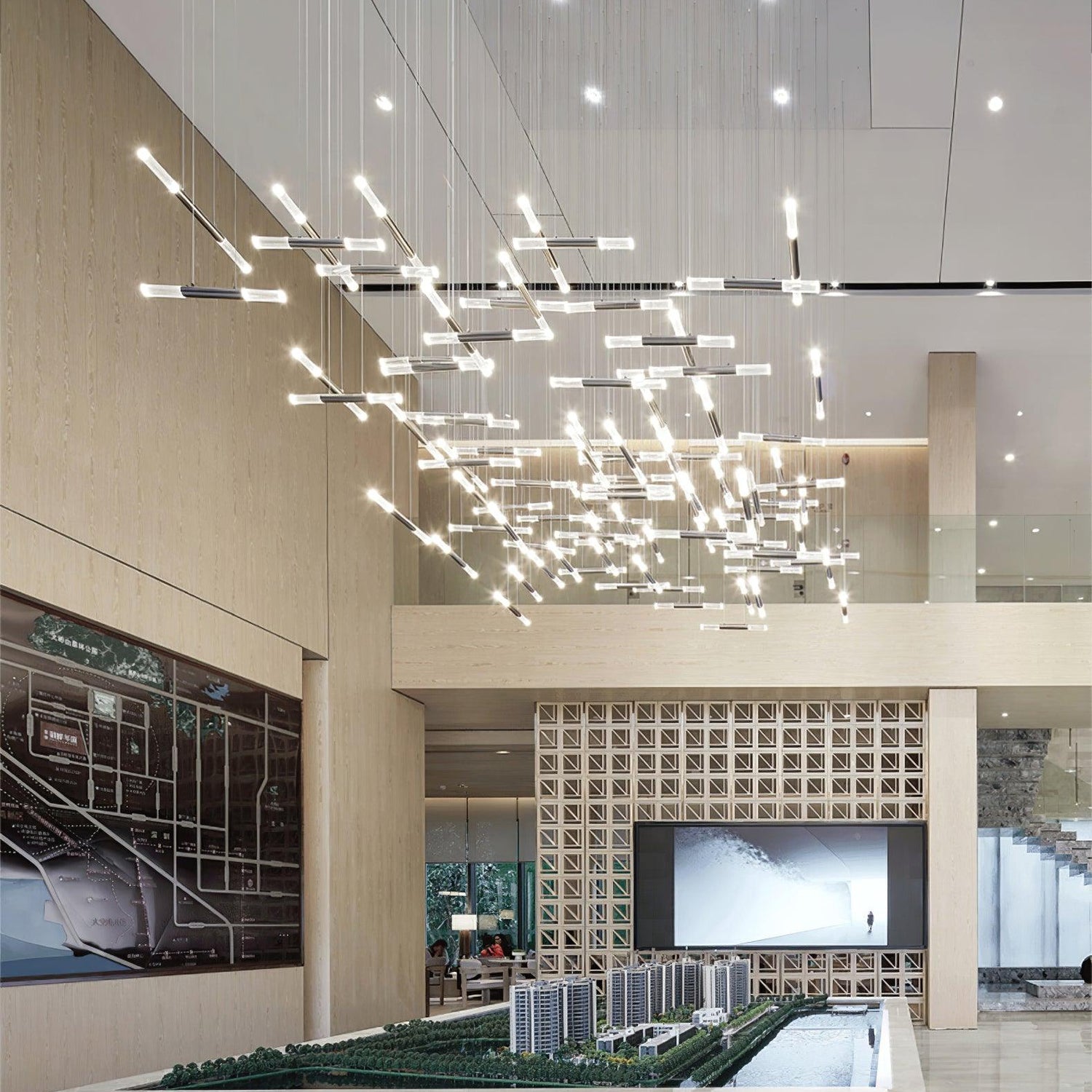 Hash Asymmetric Modern Metal Minimalist Chandelier