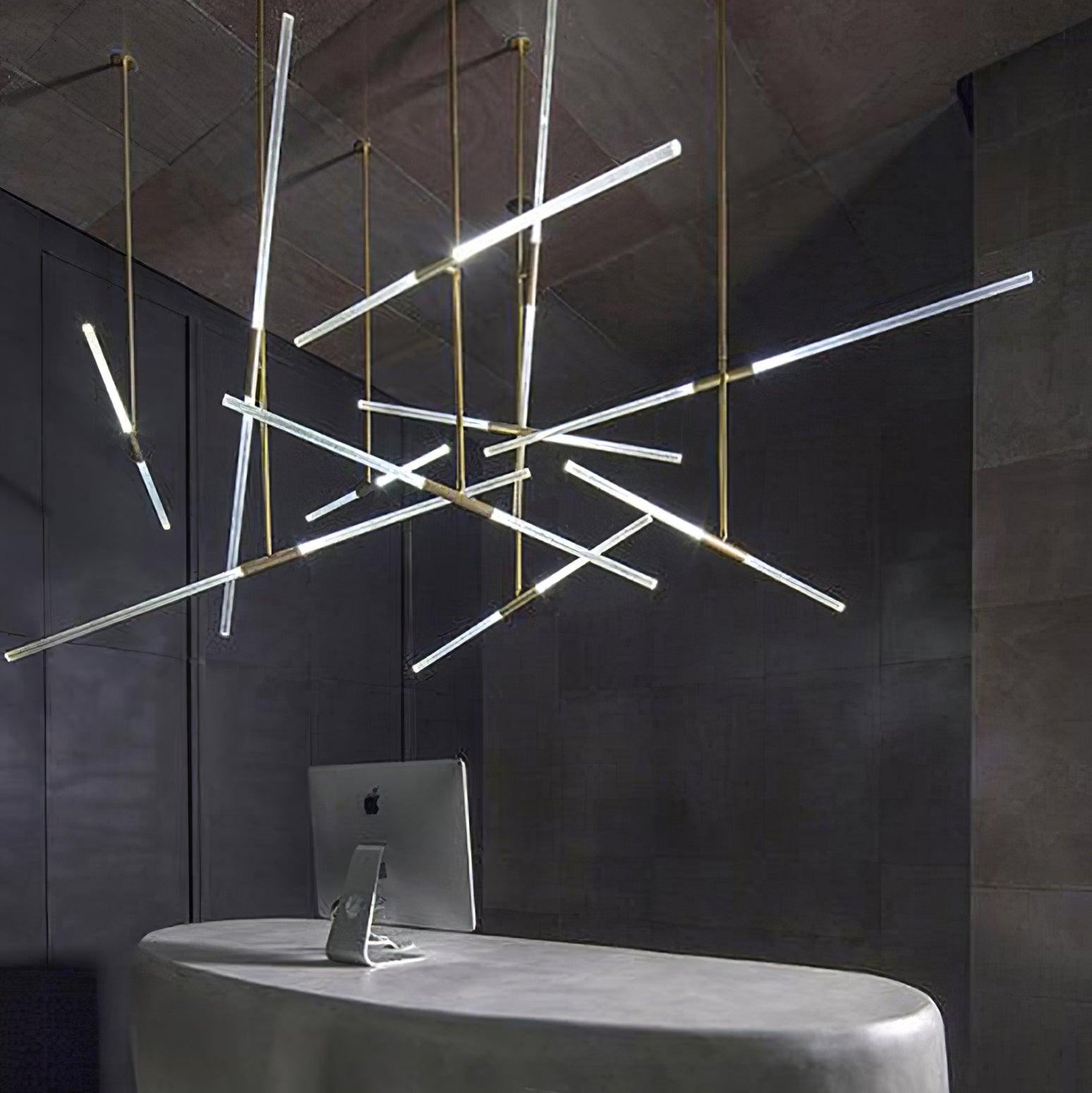 Hash Asymmetric Modern Metal Minimalist Chandelier