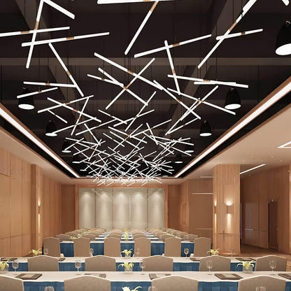 Hash Asymmetric Modern Metal Minimalist Chandelier