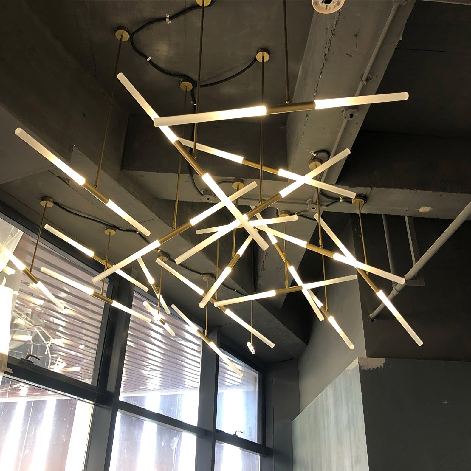 Hash Asymmetric Modern Metal Minimalist Chandelier