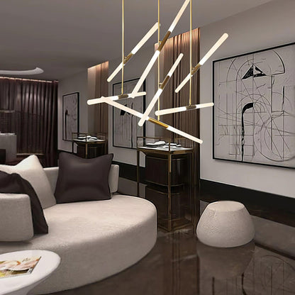 Hash Asymmetric Modern Metal Minimalist Chandelier