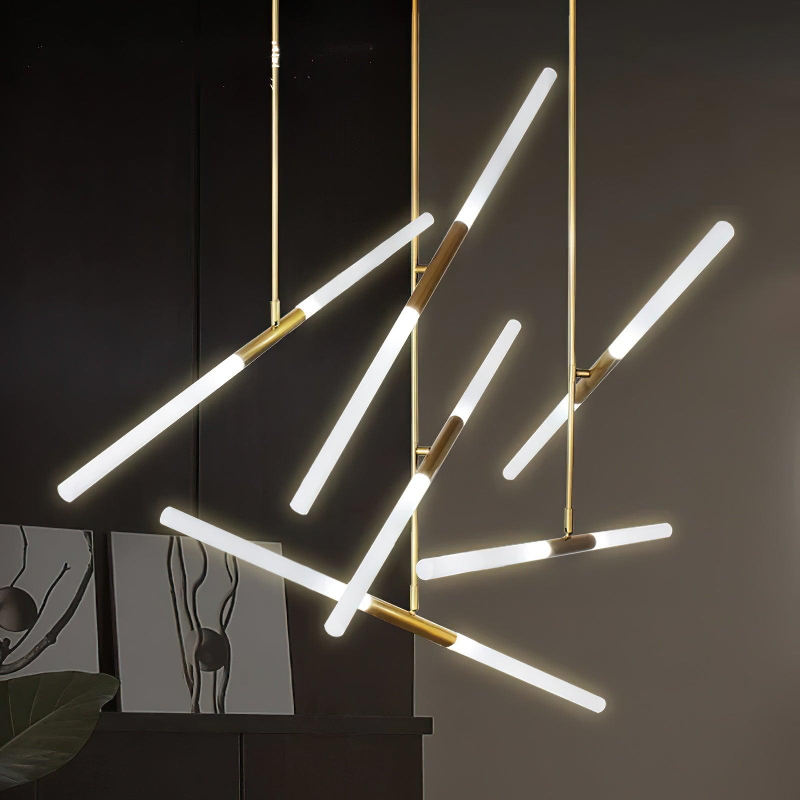 Hash Asymmetric Modern Metal Minimalist Chandelier