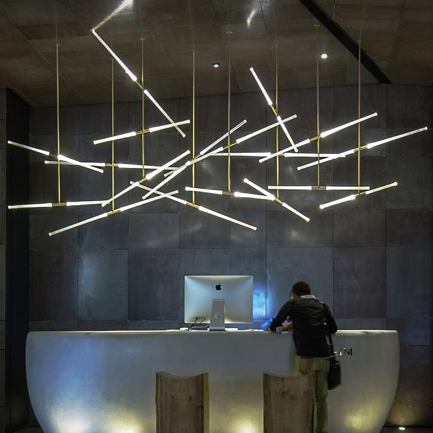 Hash Asymmetric Modern Metal Minimalist Chandelier