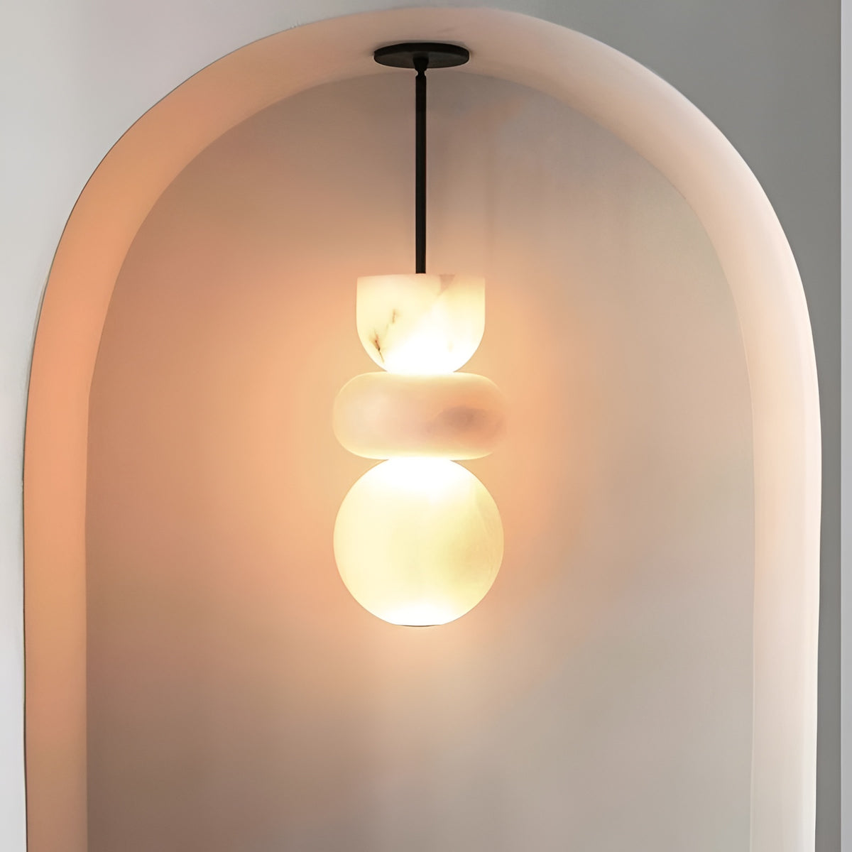 Elara Nordic Natural Marble Pendant Light