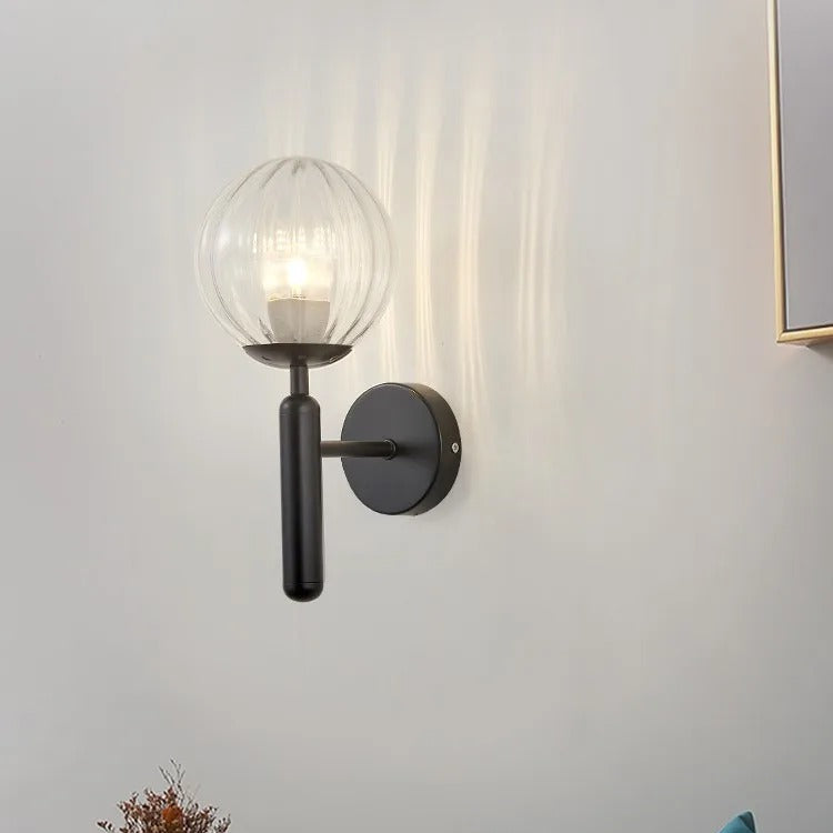 Lampe murale à radiance mystique de globe minimaliste