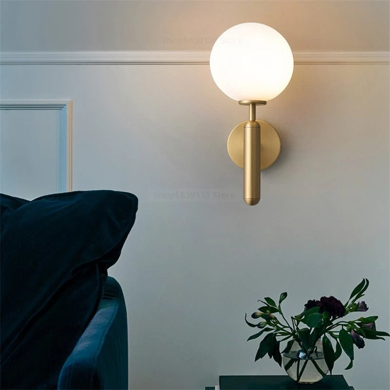 Minimalistische Globus Mystische Strahlung Wandlampe