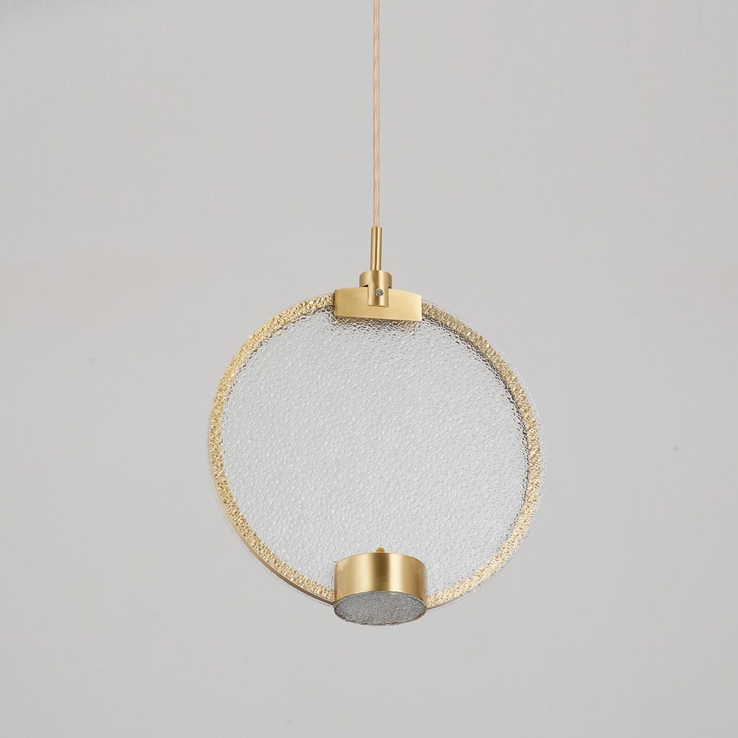 Lampe à pendentif Horo en cadre en laiton