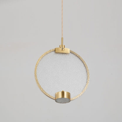 Lampe à pendentif Horo en cadre en laiton