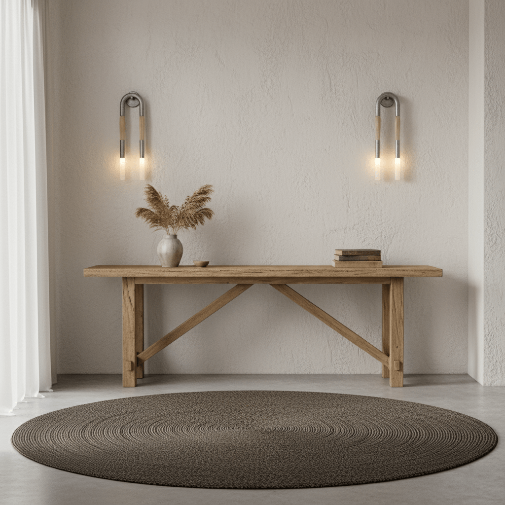 Antonia Double Head Modern Iron Artificial Horsehair Wall Light