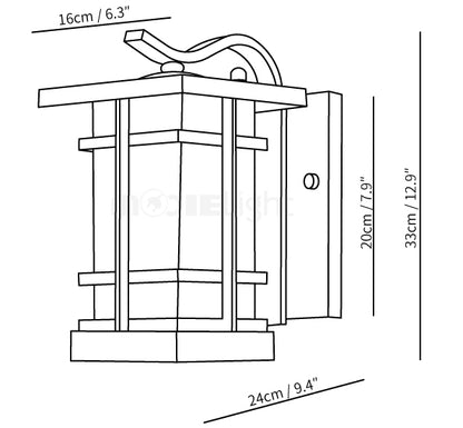 Retro Outdoor House Wall Light